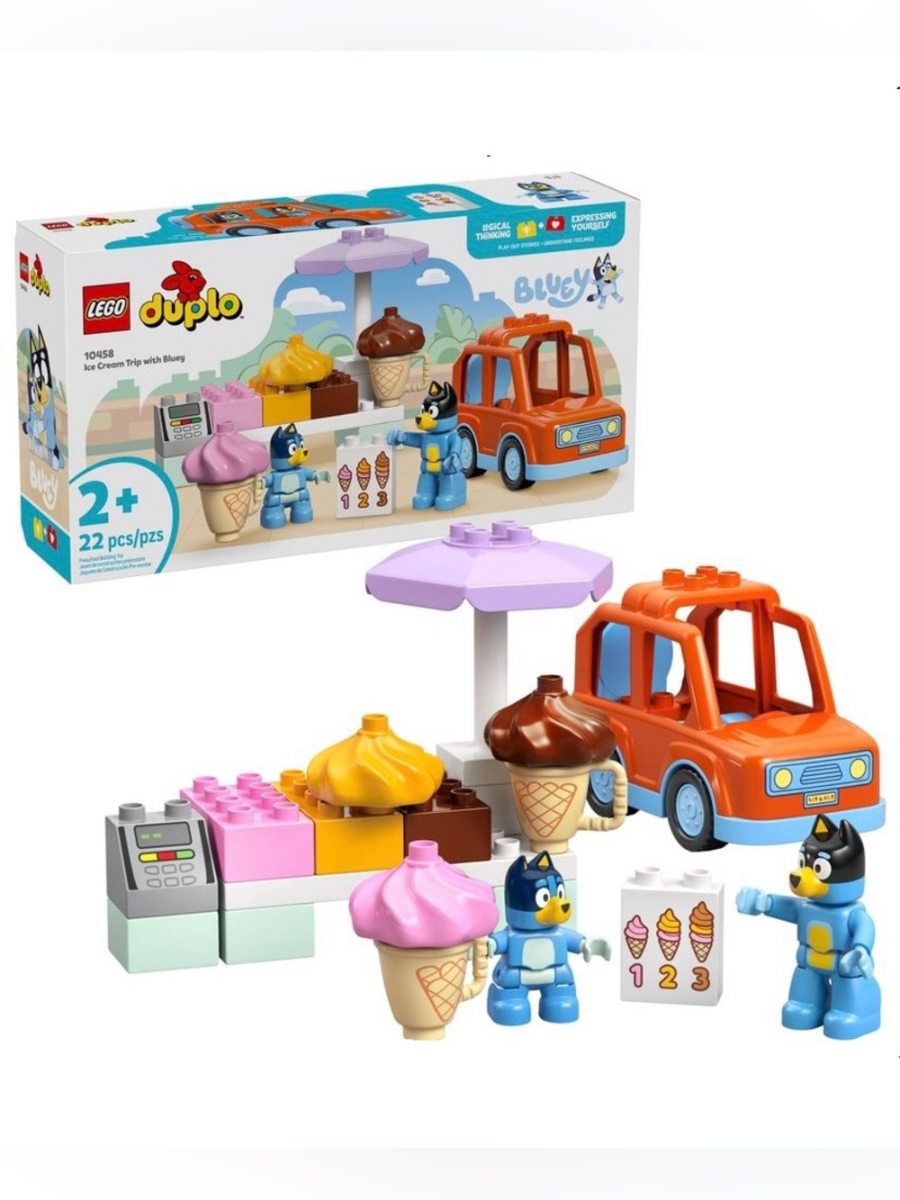 NIB. LEGO Duplo Bluey Ice Cream Trip